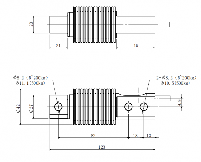 C3 Single Point Load Cell Bending Beam Force Transducer 5kg 10kg 50kg 100kg 500kg Voor gordelwegen Hopper Tank Scale 0