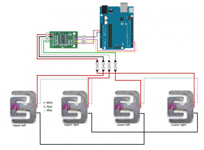50 kg Lichaamsbelastingcel Weegsensor Spanningsweerstand Halve brug Gewicht Persoonlijke weegschaal Sensoren Drukmeting 6