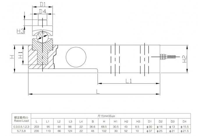 Industrieel geallieerd staal / roestvrij staal constructie S-type druksensor verbindingsverbinding 1