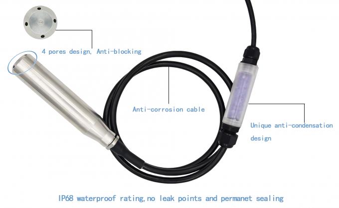 12V gelijkstroom hydrostatisch ondergrondse watervloeistofniveau detector waterdiepte sensor 0