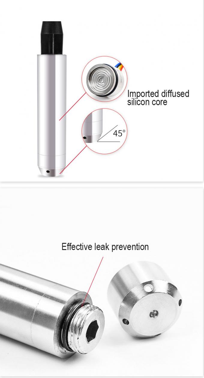 Hoog nauwkeurige waterstandsonderzoeker Hydrostatische onderwater 0-5V vloeibare waterstandssensoren 0